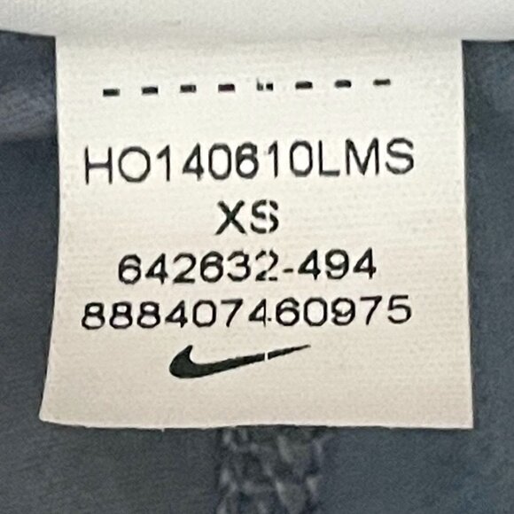 Nike Pro Hyperwarm Stripe Training Tights Blue Graphite Black Size XS - Picture 8 of 10